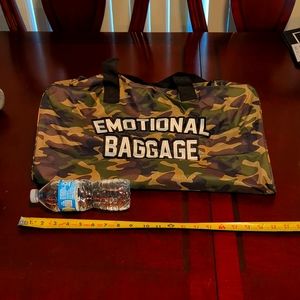 New assholes live forever camo duffel bag